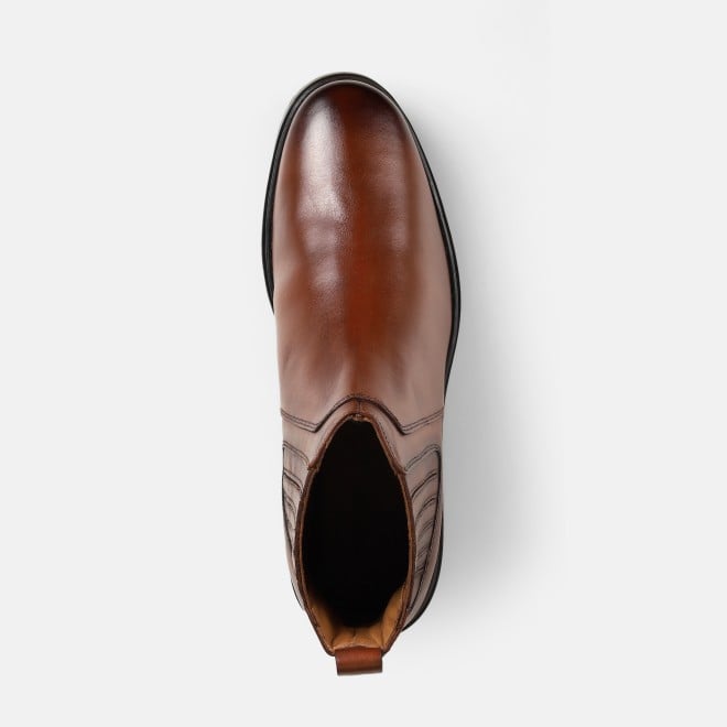 J.Fontini Men Tan Formal Boots (SKU: 14-1563-23-39)