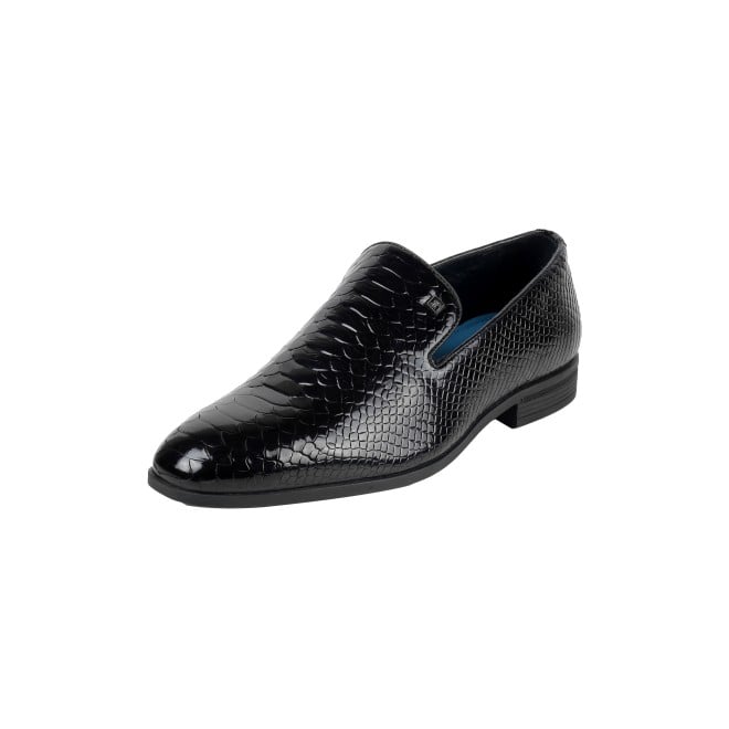 J.Fontini Men Black Party Moccasin (SKU: 14-1609-11-40)