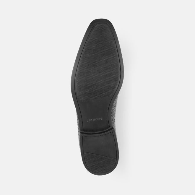 J.Fontini Men Black Party Moccasin (SKU: 14-1609-11-40)