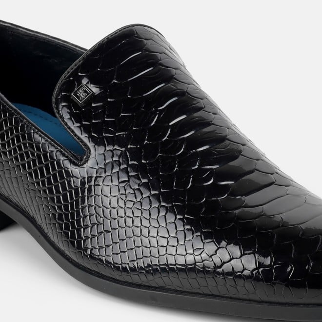 J.Fontini Men Black Party Moccasin (SKU: 14-1609-11-40)