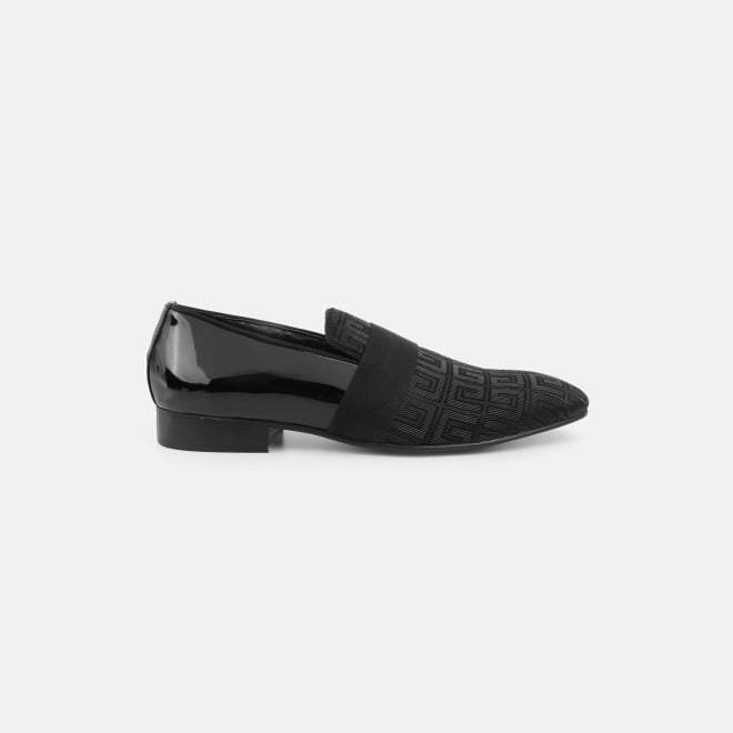 J.Fontini Men Black Party Moccasin (SKU: 14-1617-11-39)