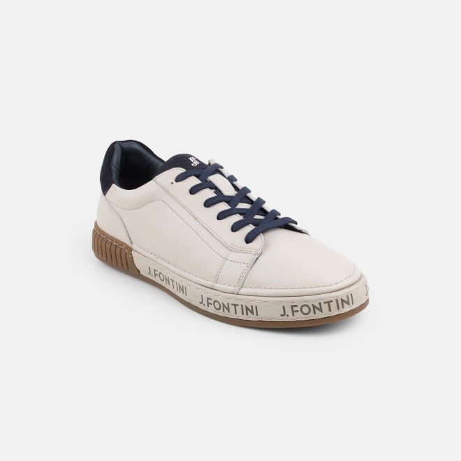 J.Fontini Men Beige Casual Sneakers