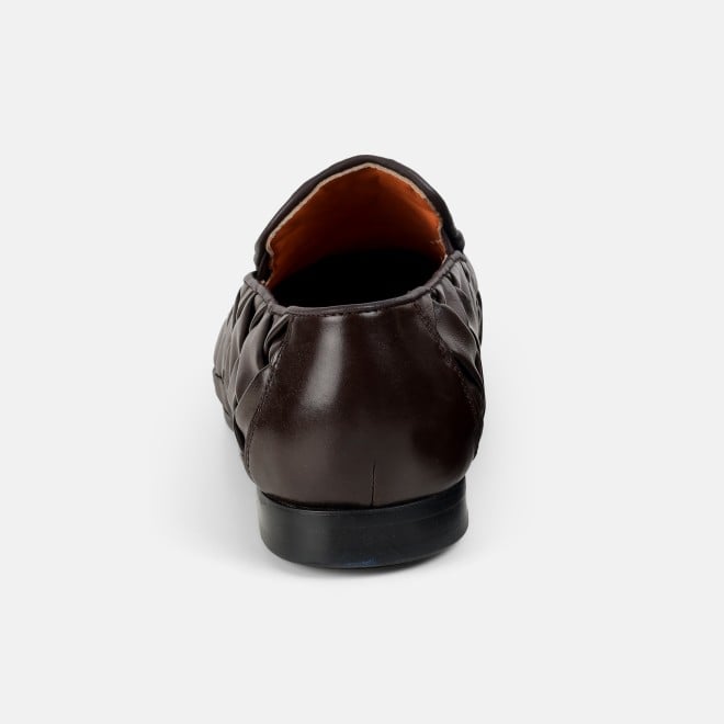 J.Fontini Men Brown Ethnic Slip Ons (SKU: 14-1648-12-41)