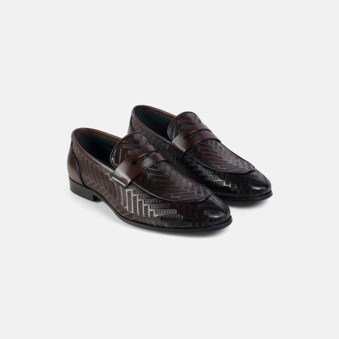 J.Fontini Men Brown Formal Moccasin (SKU: 14-1650-12-41)