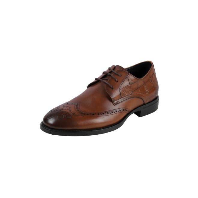 J.Fontini Men Tan Formal Brogue (SKU: 14-1651-23-42)