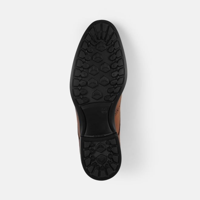 J.Fontini Men Tan Formal Brogue (SKU: 14-1651-23-42)