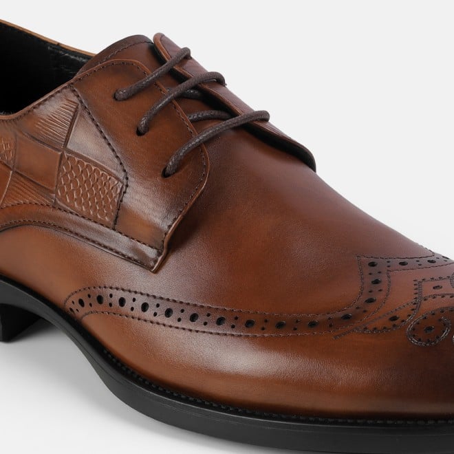 J.Fontini Men Tan Formal Brogue (SKU: 14-1651-23-42)
