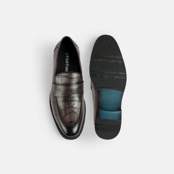 J.Fontini Men Grey Formal Moccasin (SKU: 14-1652-14-40)