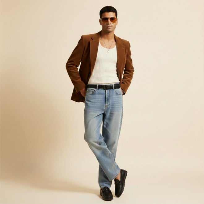 J.Fontini Men Bronze Casual Loafers (SKU: 14-1655-46-40)