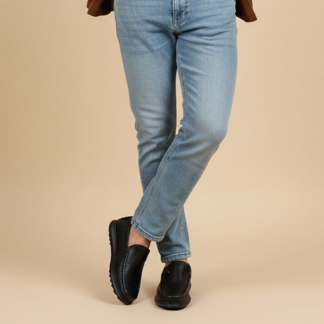 J.Fontini Men Black Casual Loafers (SKU: 14-1656-11-41)