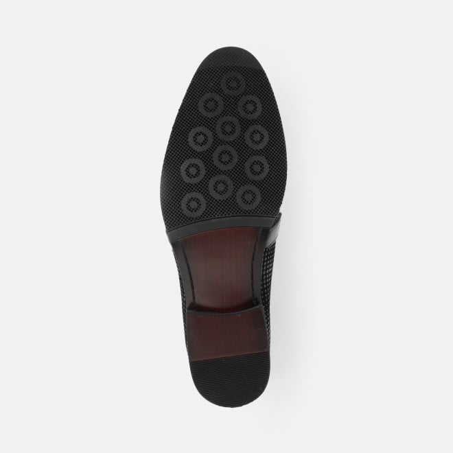 J.Fontini Men Black Party Moccasin (SKU: 14-1663-11-40)