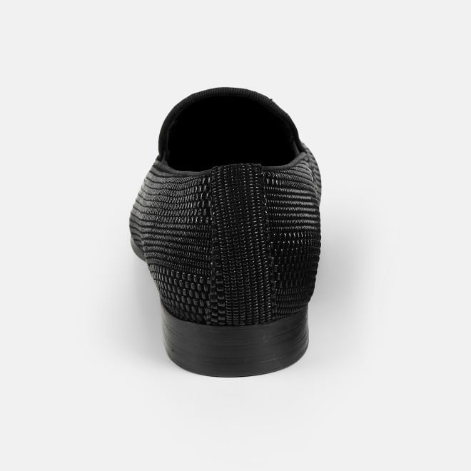 J.Fontini Men Black Party Moccasin (SKU: 14-1664-11-39)