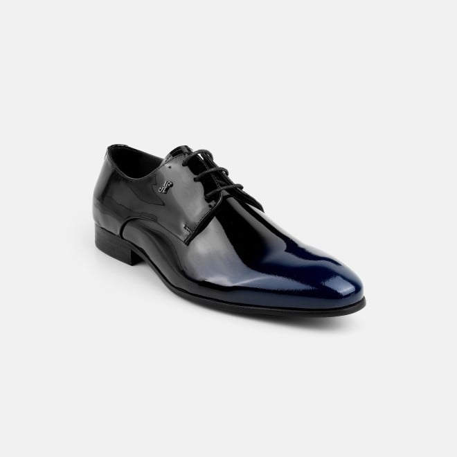 J.Fontini Men Black-blue Party Lace Up