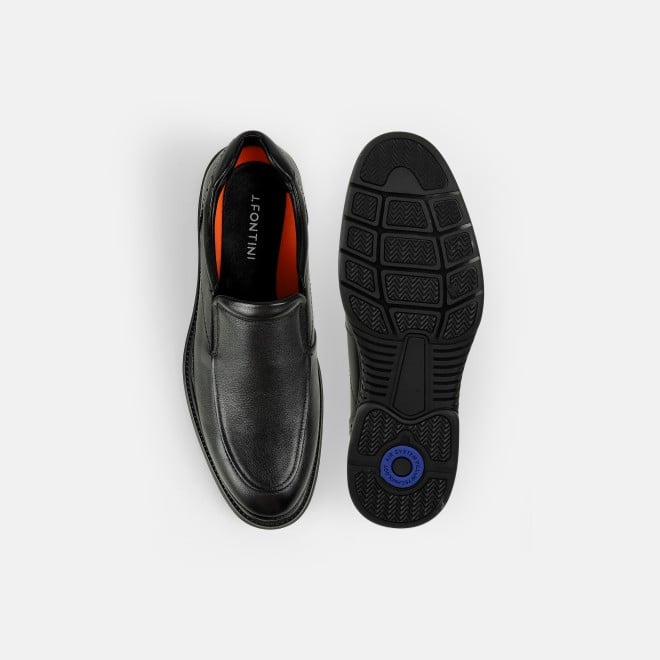 J.Fontini Men Black Formal Moccasin (SKU: 14-1668-11-40)