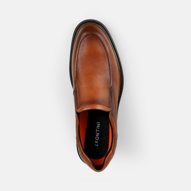 J.Fontini Men Tan Formal Moccasin (SKU: 14-1668-23-41)