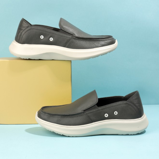 J.Fontini Men Grey Casual Loafers (SKU: 14-1669-14-41)