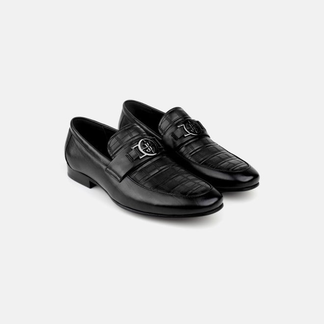 J.Fontini Men Black Formal Moccasin (SKU: 14-1670-11-40)