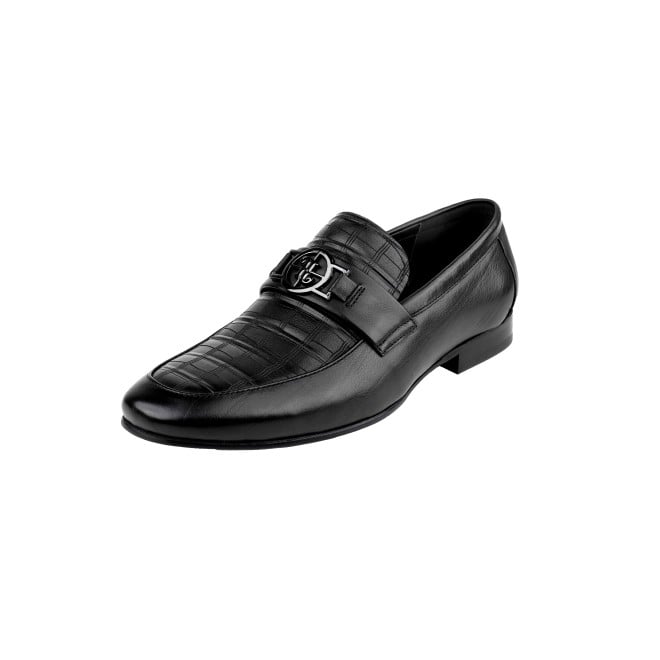 J.Fontini Men Black Formal Moccasin (SKU: 14-1670-11-40)