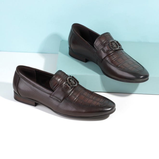 J.Fontini Men Coffee Formal Moccasin (SKU: 14-1670-55-41)