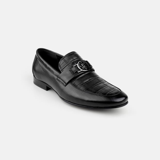 J.Fontini Men Black Formal Moccasin (SKU: 14-1670-11-40)