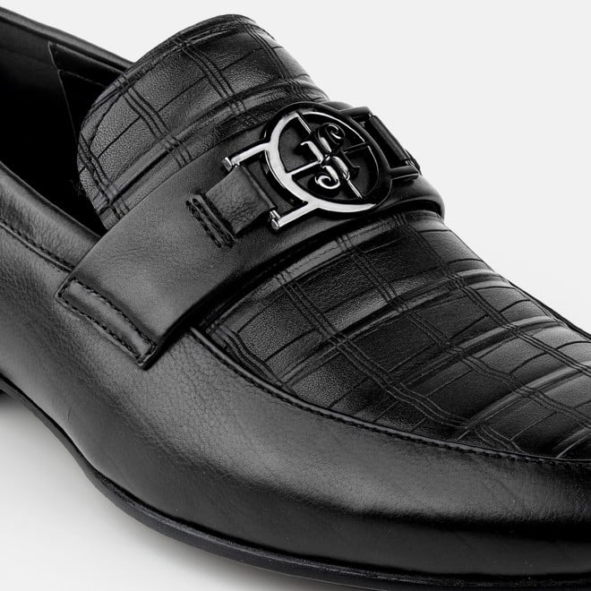 J.Fontini Men Black Formal Moccasin (SKU: 14-1670-11-40)