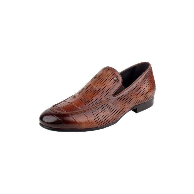 J.Fontini Men Tan Formal Moccasin (SKU: 14-1671-23-43)