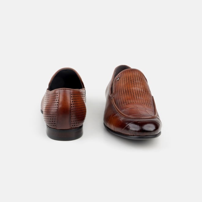 J.Fontini Men Tan Formal Moccasin (SKU: 14-1671-23-43)