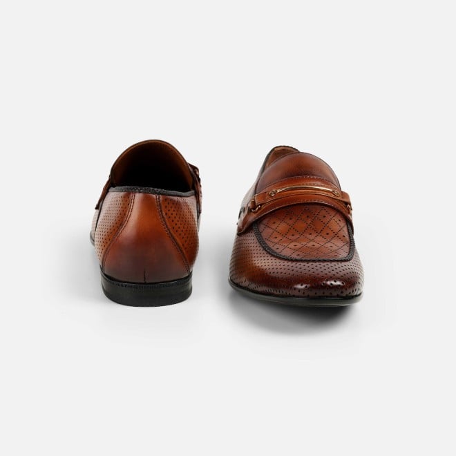 J.Fontini Men Tan Formal Moccasin (SKU: 14-1672-23-41)