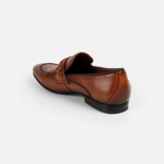 J.Fontini Men Tan Formal Moccasin (SKU: 14-1672-23-41)