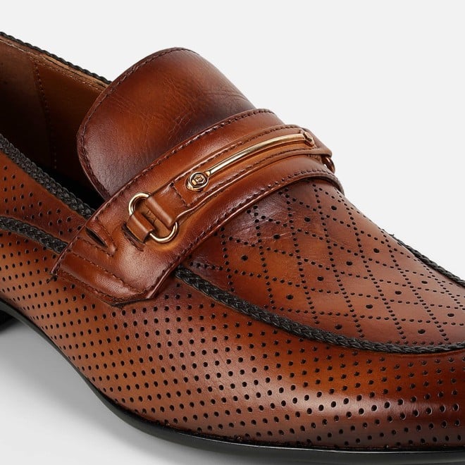 J.Fontini Men Tan Formal Moccasin (SKU: 14-1672-23-41)