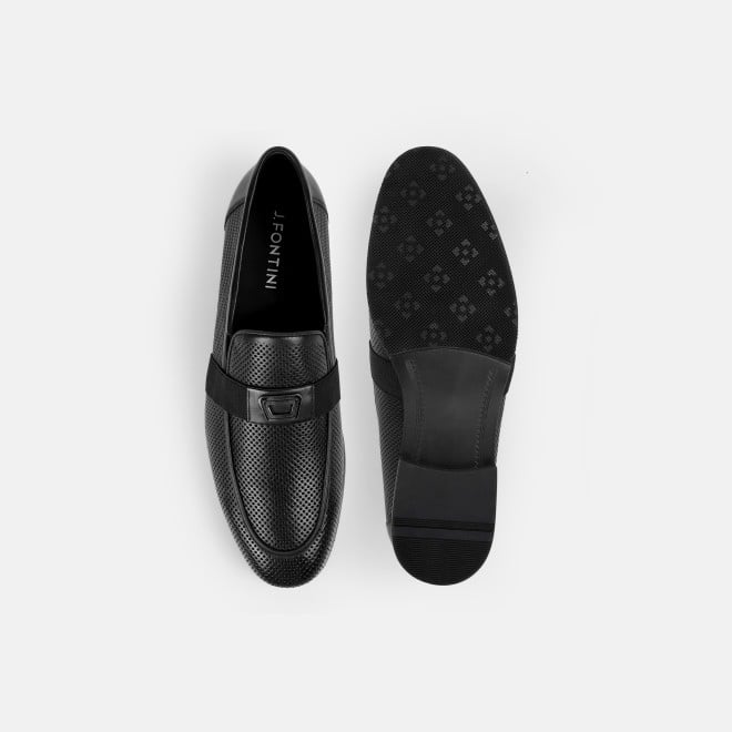 J.Fontini Men Black Formal Moccasin (SKU: 14-1674-11-41)