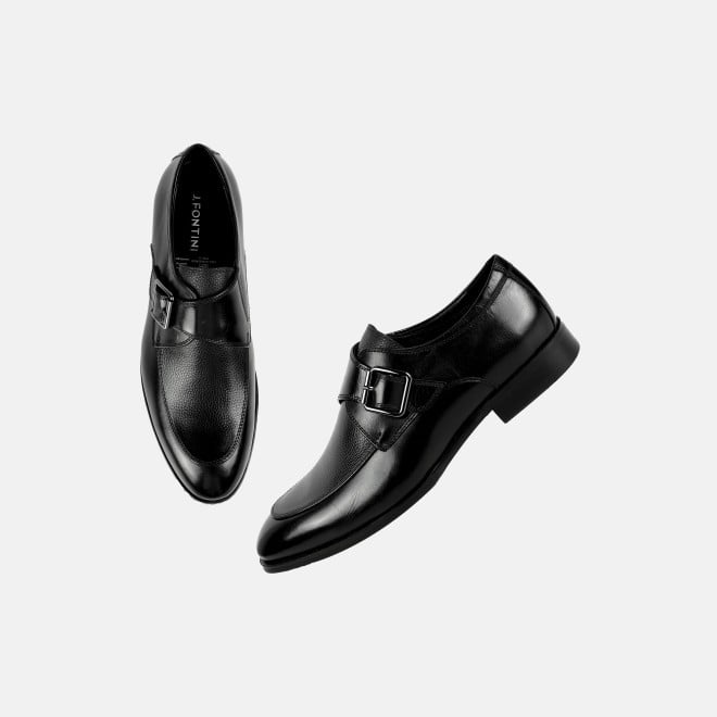 J.Fontini Men Black Formal Monk (SKU: 14-1676-11-40)