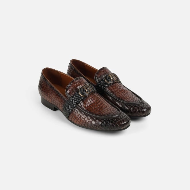 J.Fontini Men Tan Formal Moccasin (SKU: 14-1678-23-44)