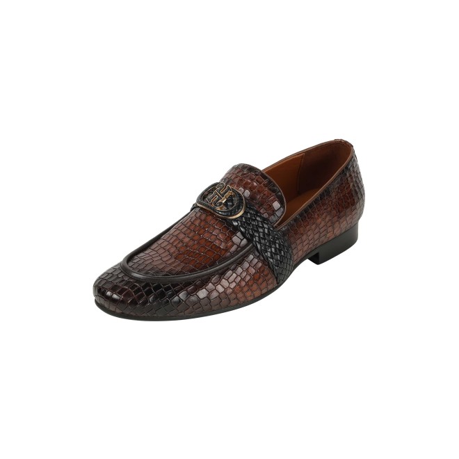 J.Fontini Men Tan Formal Moccasin (SKU: 14-1678-23-44)