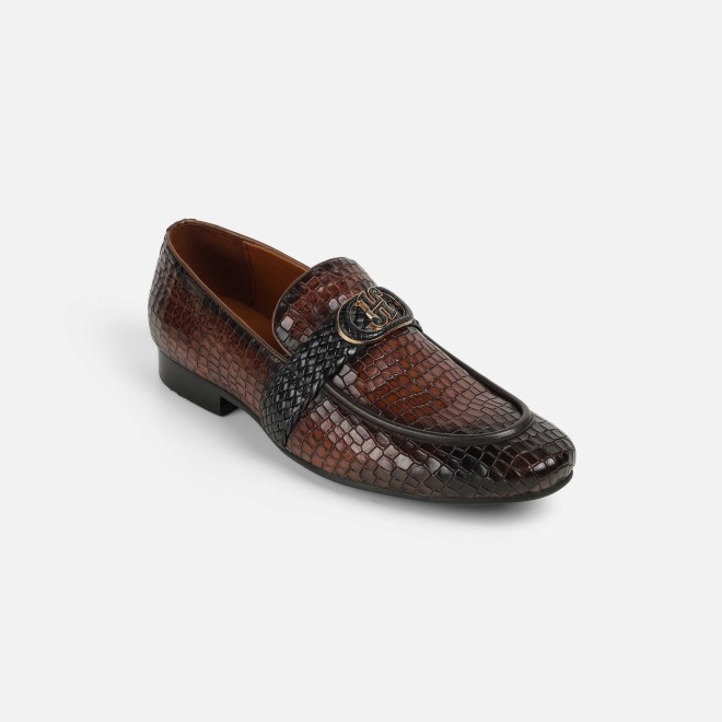 J.Fontini Men Tan Formal Moccasin (SKU: 14-1678-23-44)