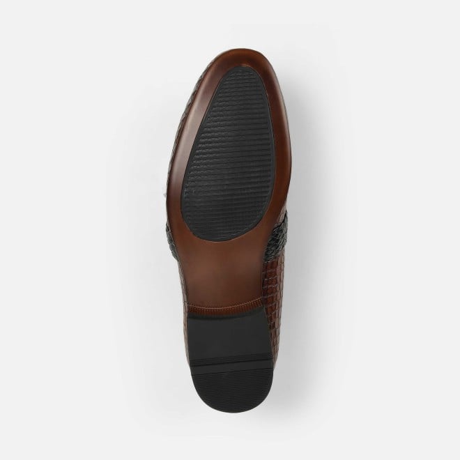 J.Fontini Men Tan Formal Moccasin (SKU: 14-1678-23-44)