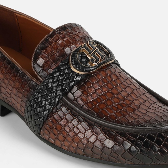 J.Fontini Men Tan Formal Moccasin (SKU: 14-1678-23-44)