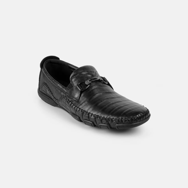 J.Fontini Men Black Casual Loafers (SKU: 14-1679-11-40)
