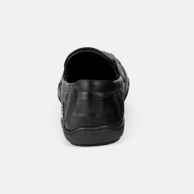 J.Fontini Men Black Casual Loafers (SKU: 14-1679-11-40)