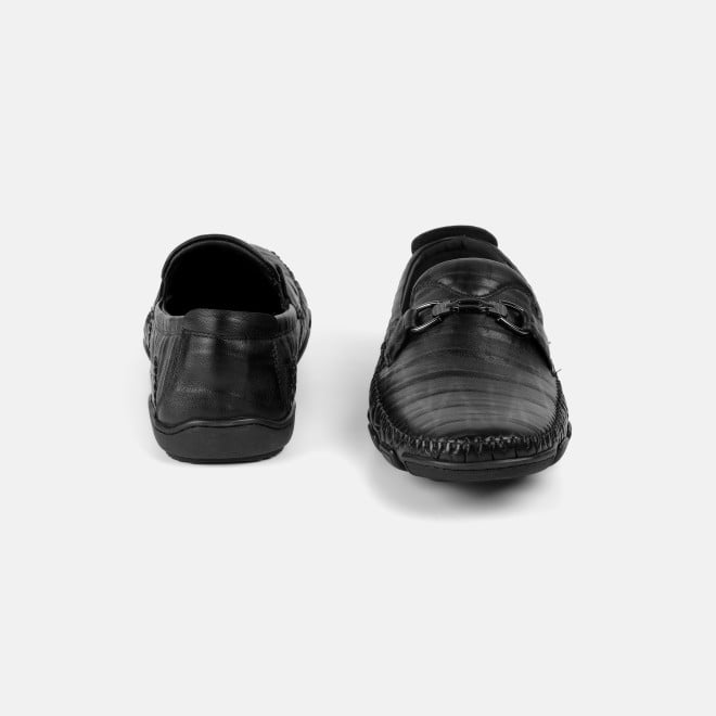 J.Fontini Men Black Casual Loafers (SKU: 14-1679-11-40)