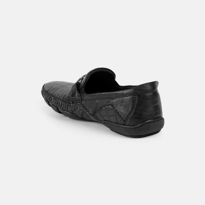 J.Fontini Men Black Casual Loafers (SKU: 14-1679-11-40)