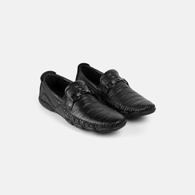 J.Fontini Men Black Casual Loafers (SKU: 14-1679L-11-46)
