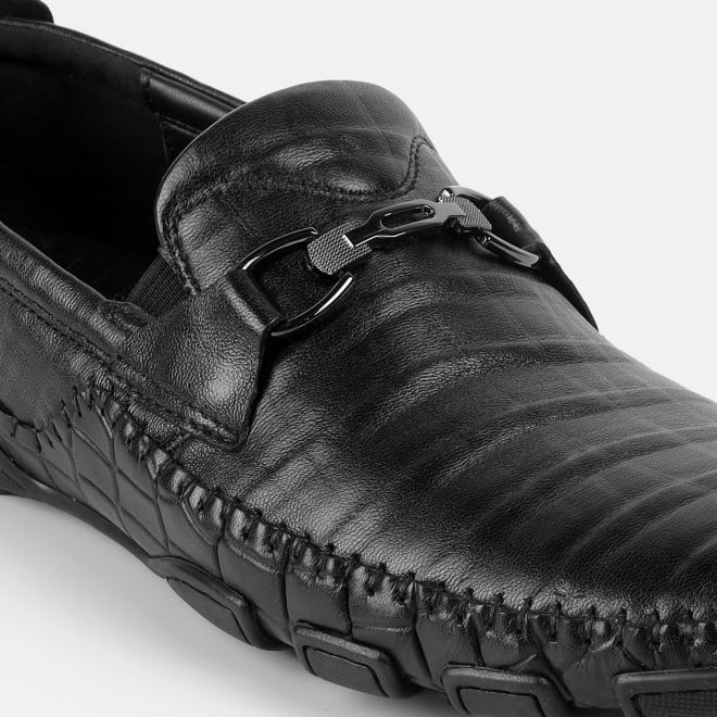 J.Fontini Men Black Casual Loafers (SKU: 14-1679L-11-46)