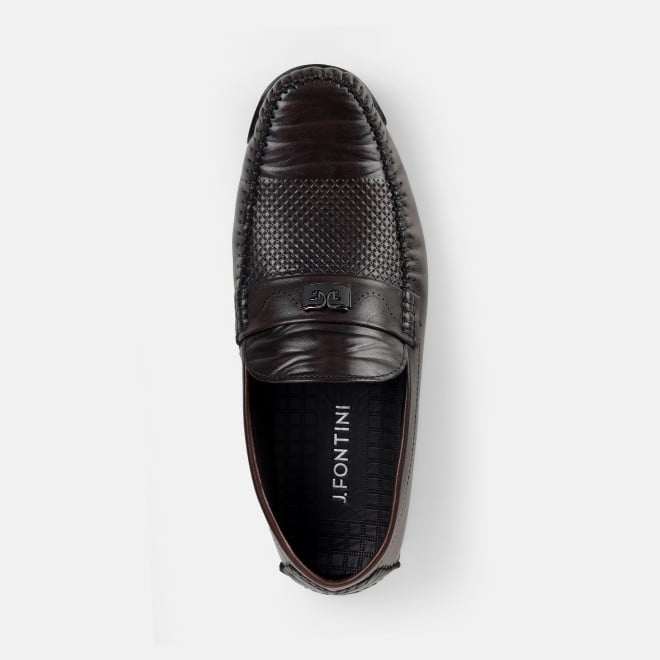 J.Fontini Men Brown Casual Loafers (SKU: 14-1681-12-40)