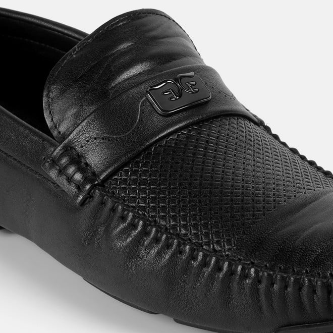 J.Fontini Men Black Casual Loafers (SKU: 14-1681-11-40)