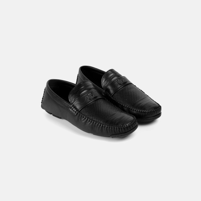 J.Fontini Men Black Casual Loafers (SKU: 14-1681L-11-46)