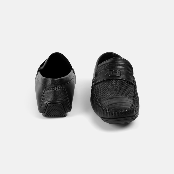 J.Fontini Men Black Casual Loafers (SKU: 14-1681L-11-46)