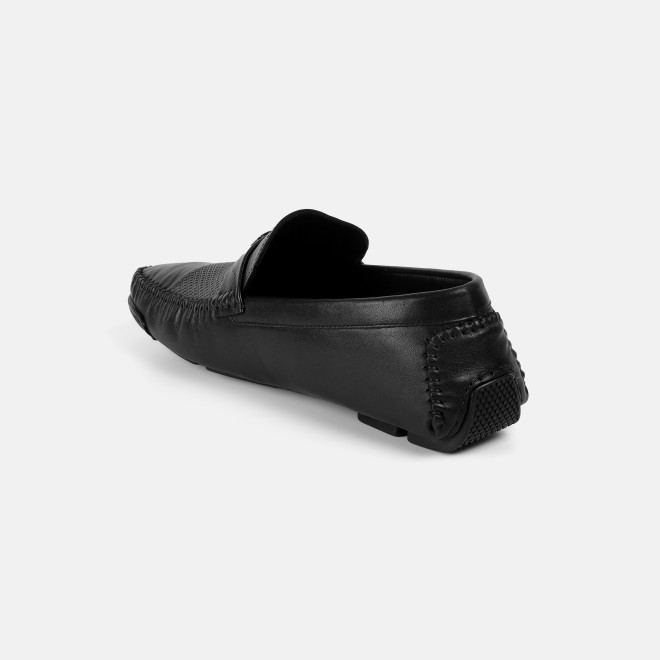J.Fontini Men Black Casual Loafers (SKU: 14-1681L-11-46)