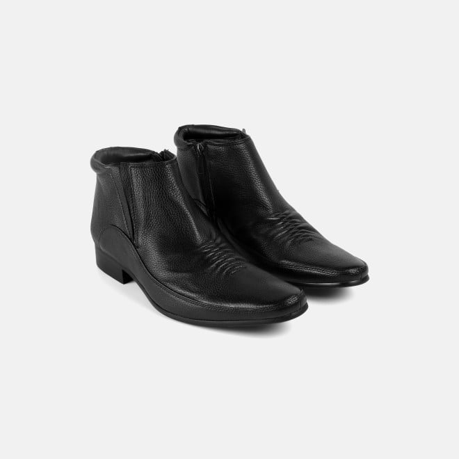 J.Fontini Men Black Formal Boots (SKU: 14-1682-11-40)