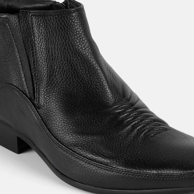J.Fontini Men Black Formal Boots (SKU: 14-1682-11-40)